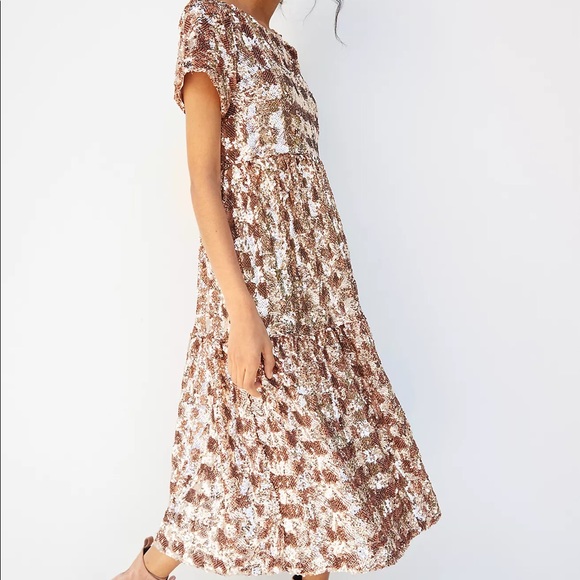 Anthropologie Dresses & Skirts - Maeve Bernadette Sequined Midi Dress